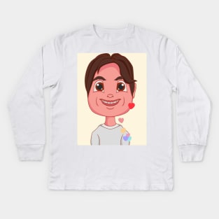 God Jihyo Funny Meme Cartoon Kids Long Sleeve T-Shirt